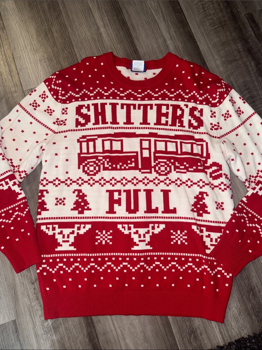 NATIONAL LAMPOON VACATION SHITTERS FULL UGLY CHRISTMAS SWEATER ADULT FUNNY LARGE